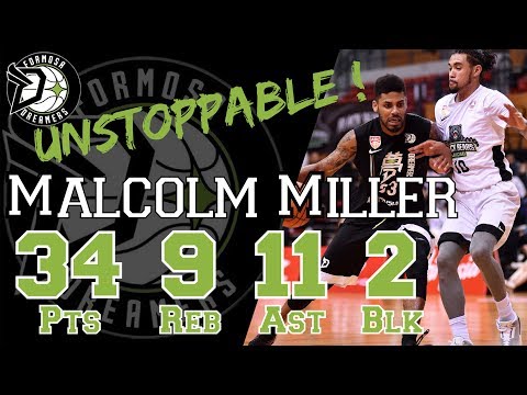 ▋東南亞職籃 #ABL9 24th Jan 2019│Malcolm Miller 生涯新高準大三元！34 分、9 籃板、11 助攻 Highlight