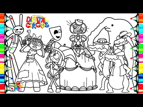 The Amazing Digital Circus Episode 2 Coloring Pages / How to Color New Characters / NCS Music