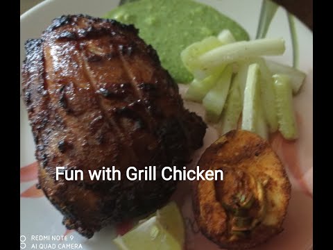 Grill Chicken | Fun with grill chicken Celebration with Grill Chicken| #shanthi'sjkarusuvaisamayal