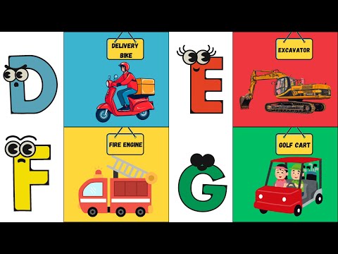 ABC Vehicles Song 🚗✈️ | Fun Learning for Kids | A to Z Transport Adventures! 🚦 | #abcd #kids