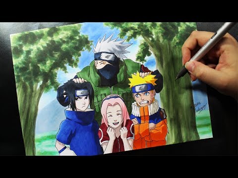 Speed Drawing - TEAM 7 #NARUTUBRO