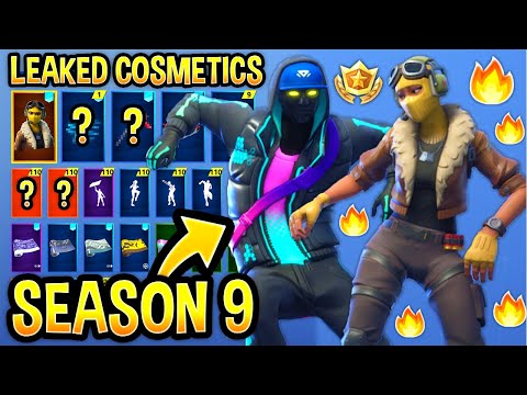 *NEW* All Leaked Fortnite Season 9 Skins & Emotes..! *FEMALE CEEDAY SKIN!*(CRYPTIC,BRACER & MORE..!)