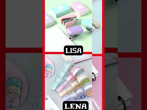 LISA OR LENA SCHOOL SUPPLIES 😍