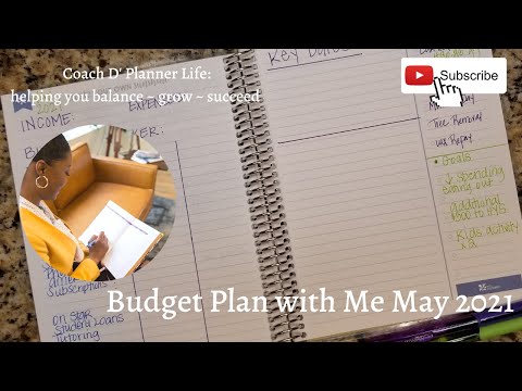 Monthly Budget Plan with Me| May 2021| Old School Pen and Paper Method