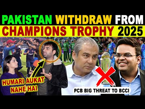 PAKISTAN WITHDRAW FROM CHAMPIONS TROPHY 2025 AFTER BCCI REJECTS PCB DEMAND | PAK CRYING REACTIONS