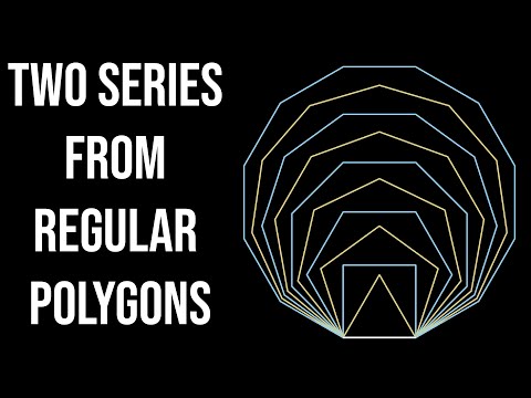 Two Infinite Series Sums from Regular Polygons (visual proof)