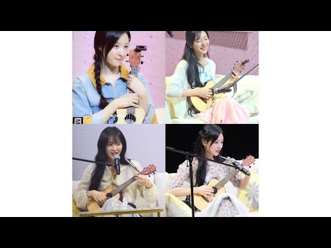 Kim Jiwon Sing With Her Ukulele at Fan Meeting "Be My One" 2024