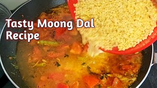 Simple & Easy way to make Tasty Tomato Moong dal curry | Moong dal Tadka | Shahi Moong dal