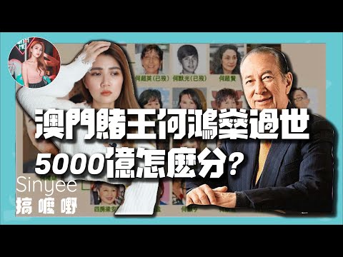 賭王何鴻燊過世！4房太太17個孩子和5000億家產怎麽分？平均一人分得294億？| 【Sinyee搞麼嘢】