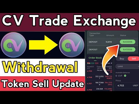 CV Trade Withdrawal And token Sell Step by Step || CV Trade New Update || CV Trade new update today