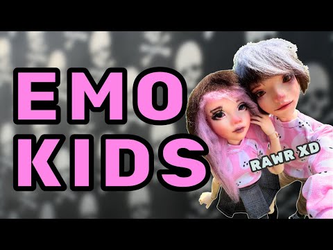 I Transformed dolls into Emo Kids (my y2k Scene kid dream BJDs!)