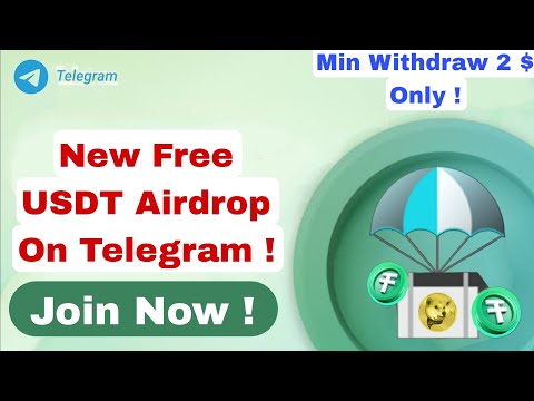 New Free USDT Airdrop On Telegram ! Earn USDT Daily For Free ! Min Withdraw 2 $ Only ! Jaldi Loot Lo