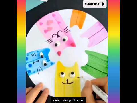 New technique to draw Pussycat 🐱|boost your skills 🥳🌈🎨#shorts #viral #trending #viralvideo