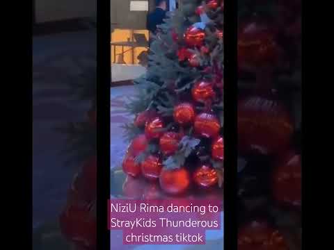 niziu rima dancing to straykids thunderous christmas version tiktok #niziu #rima #리마 #リマ #straykids