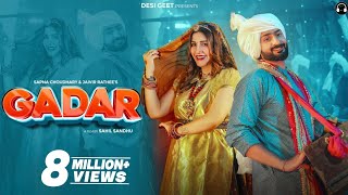 Gadar (Official Video) | Sapna Choudhary | Jaivir Rathee | Raj Mawar | Ashu Twinkle | Haryanvi Song