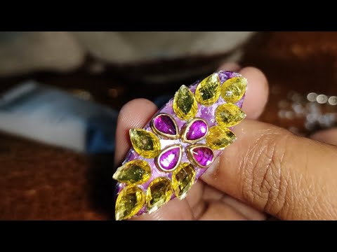 Saree pin design making with beads at home in telugu బీడ్స్ తో సారీపిన్ అలంకరించిన ఎట్లుంది దోస్తులు