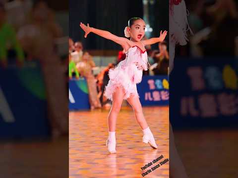 🤩This is so cool! Can you imagine this is a performance by a six-year-old?#ballroomdance #chacha