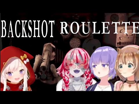 Ollie, Iofi, Risu and Moona play Buckshot Roulette