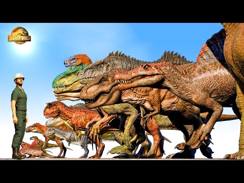 ULTIMATE DINOSAURS SIZE COMPARISON - Jurassic World Evolution 2 - Jurassic Park