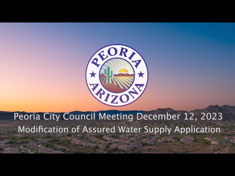 Council Clip 12.12.23 Modification of Assured Water Supply Application