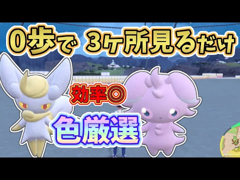 【ポケモンSV】ニャスパー・ニャオニクス色違い厳選！0歩で3ヶ所見るだけ厳選で効率UP！[ゼロの秘宝・藍の円盤]