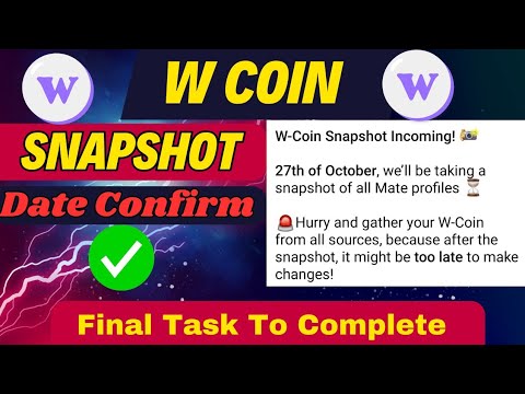 W Coin Airdrop Snapshot | W Coin Listing कब होगी ? W Coin Airdrop Claim | w coin airdrop | #wcoin