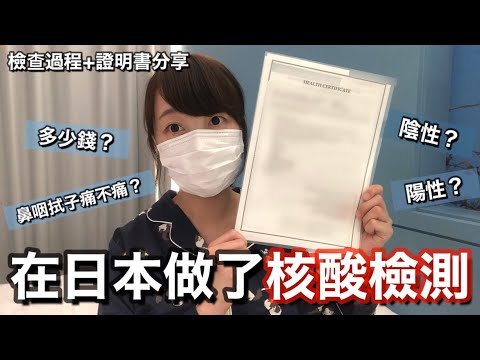 【附樣本】在日本做了PCR 核酸檢測 棉棒捅鼻子真的痛得要死嗎?! 一張陰性明書需要什麼項目呢? 隔離日記#3 | Kayo Channel