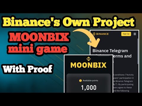 Binance's Own Telegram Mini Game Launched | MoonBix mini game airdrop | Backed by Binance