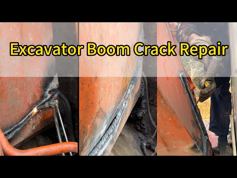 Excavator Boom Crack Repair