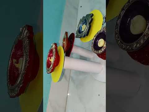 Diya stand making at home | Diwali decoration craft and ideas | #diwali