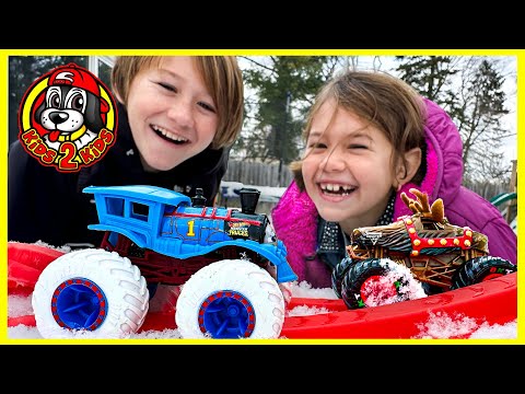 Monster Jam & Hot Wheels Monster Trucks ❄️ OUR FAVORITE SUPER SNOW COMPILATION