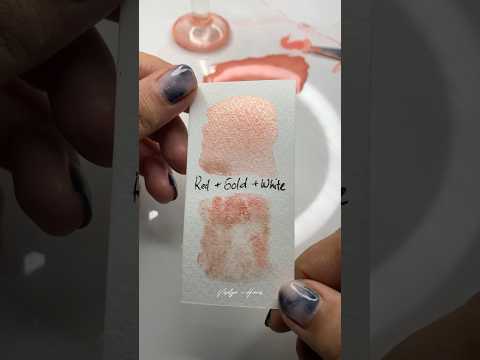 ❤️💛🤍satisfying handmade watercolour paint #colormixing #diy #diyprojects #artsupplies #art #shorts