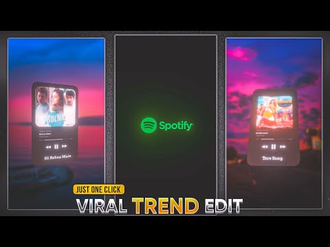 New Trending Instagram Spotify Lyrics Video Editing in Alight Motion | Trending Reels Video Editing