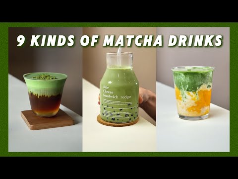 9 Kinds of Matcha Drinks. #shorts #drink #matcha #beverage