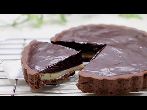 卵無しで生チョコキャラメルタルトは罪な味 How to make ganache caramel tart 【ホワイトデー】White Day