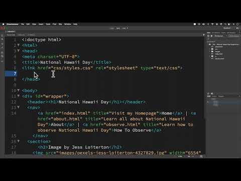 Attaching JavaScript to Your HTML Doc in Dreamweaver