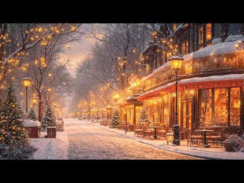 Cozy Christmas Coffee Shop Ambience 🎄 Jazz Relaxing Music for Unwind, Study ~ Christmas Jazz 2025