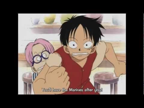 Luffy hits Helmeppo and makes the decision to make Zoro his nakama