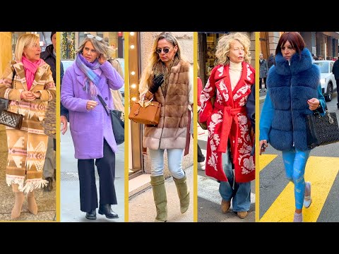 Elegance of Autumn/Winter Outfits: Milan Street Style & Italian Fashion Trends 2024 #winteroutfits