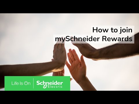 How to join the mySchneider Rewards Program