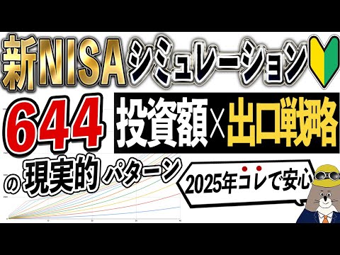 【初心者向け】新NISAシミュレーション完全攻略【年齢別の出口戦略が大事】