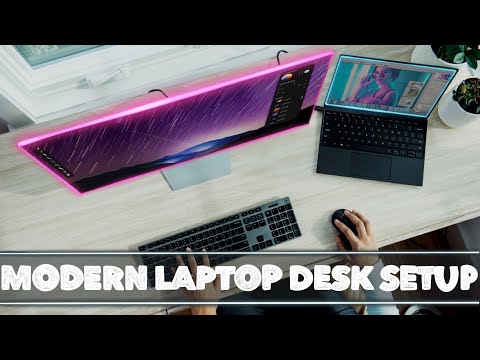 How to Turn a Laptop into a Desktop (Modern Laptop Desk Setup)