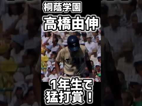 【桐蔭学園】高橋由伸選手が1年生とは思えないバッティング！【高校野球】 #高校野球