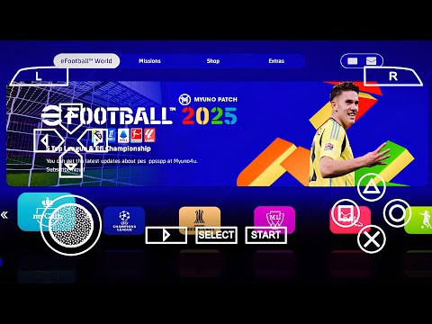 eFootball PES 2025 PPSSPP New Patch Update Font Name New Kits & Stadium Camera Ps5