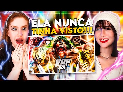 REACT | Rap dos 9 Titãs Primordiais (Shingeki no Kyojin) | AniRap | CR Reacts