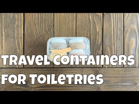 Silicone Travel Toiletries Containers for light packing