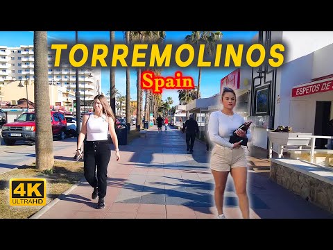 Torremolinos Spain  🇪🇸  Walking Tour  | Málaga Costa del Sol [4K] 2024