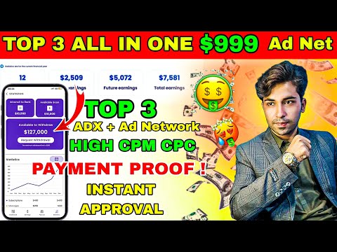 Adsense Alternative Ad Network 🔥 High CPC CPM Rates | Best Ad Network for Your Website 🔥 Adx Network