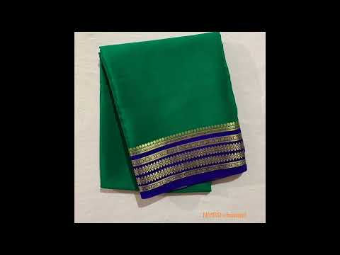 mysore crape silk saree with beautiful jari border||Mysore silk sarees collections||NMRD channel