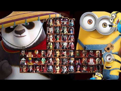 Mortal Kombat 9 - PO KUNG FU PANDA 🐼 & MINIONS 🍌 - Expert Tag Ladder - Gameplay @(1080p) - 60ᶠᵖˢ ✔